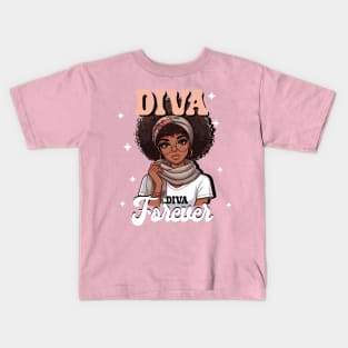 Diva forever design Kids T-Shirt